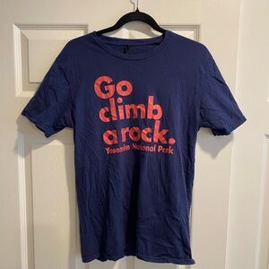 Yosemite Go Climb a Rock Navy T-Shirt